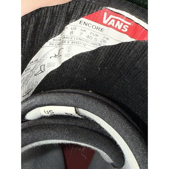 VANS ENCORE BOA Snowboard Boots Men's Size US 8/ EUR 40.5/ CM 26 - Picture 8 of 9